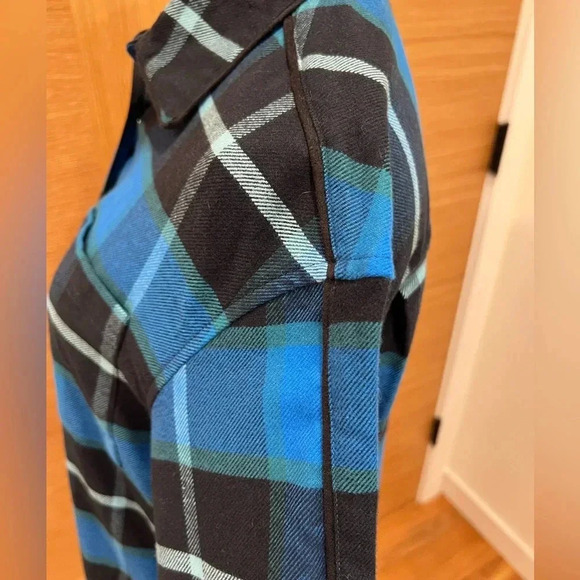 LITA by CIARA - long sleeve oversized plaid flannel shirt, XXS - Picture 2 of 7